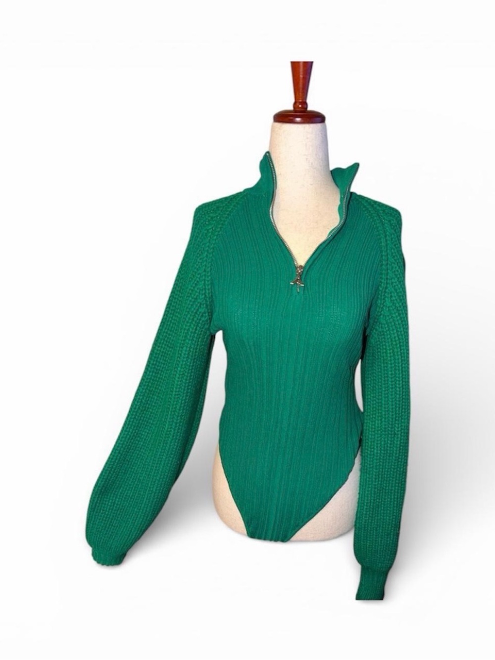 Jumper Bodysuit with Cut Out – Green 
by Manière De Voir